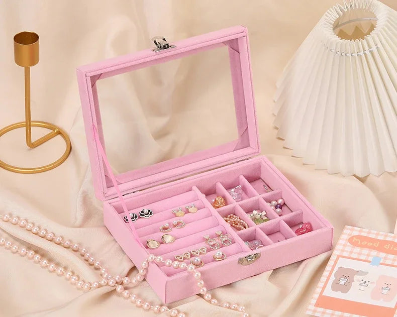 Jewelry Organizer Box – Necklace, Ring & Earring Holder