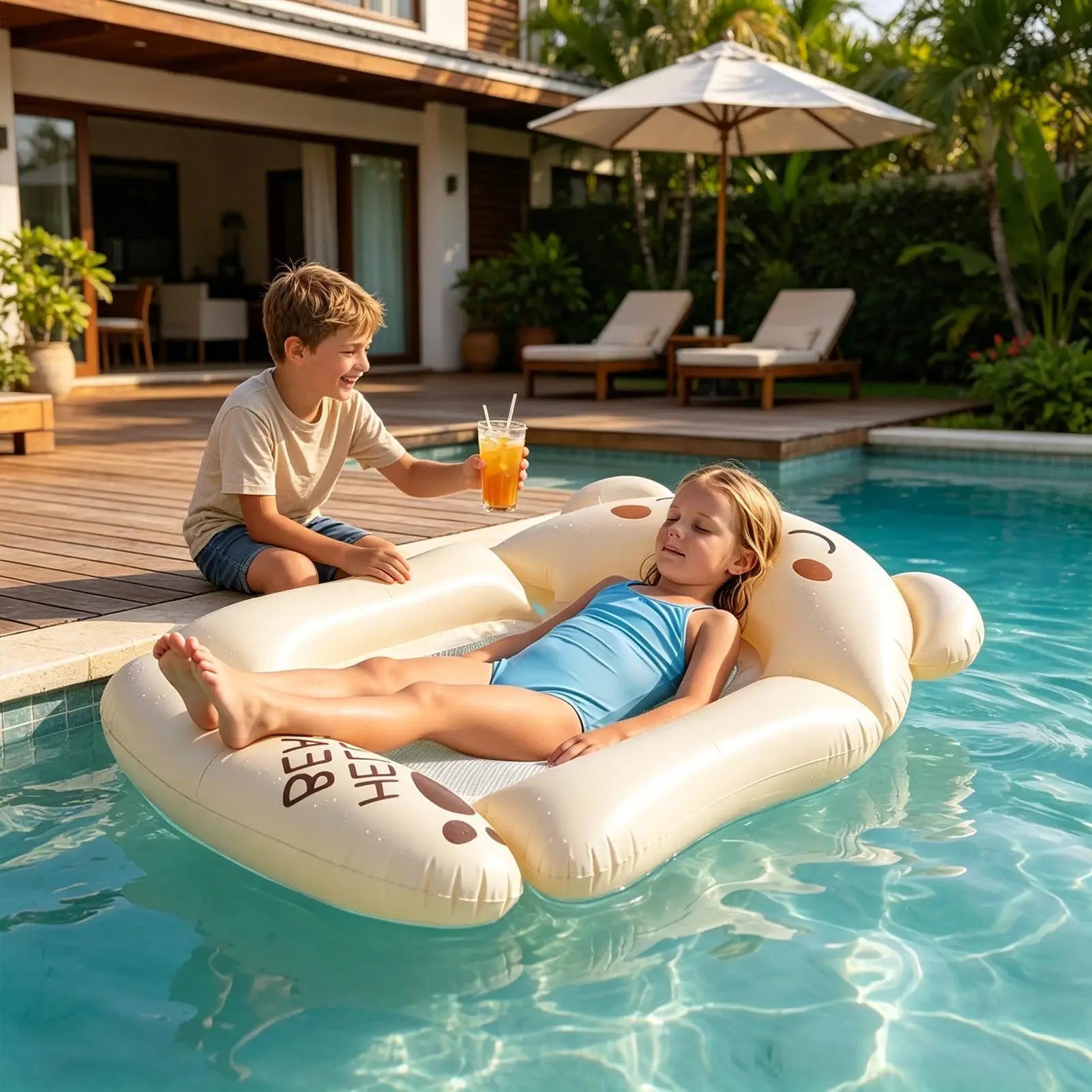 Inflatable Pool Lounger Float