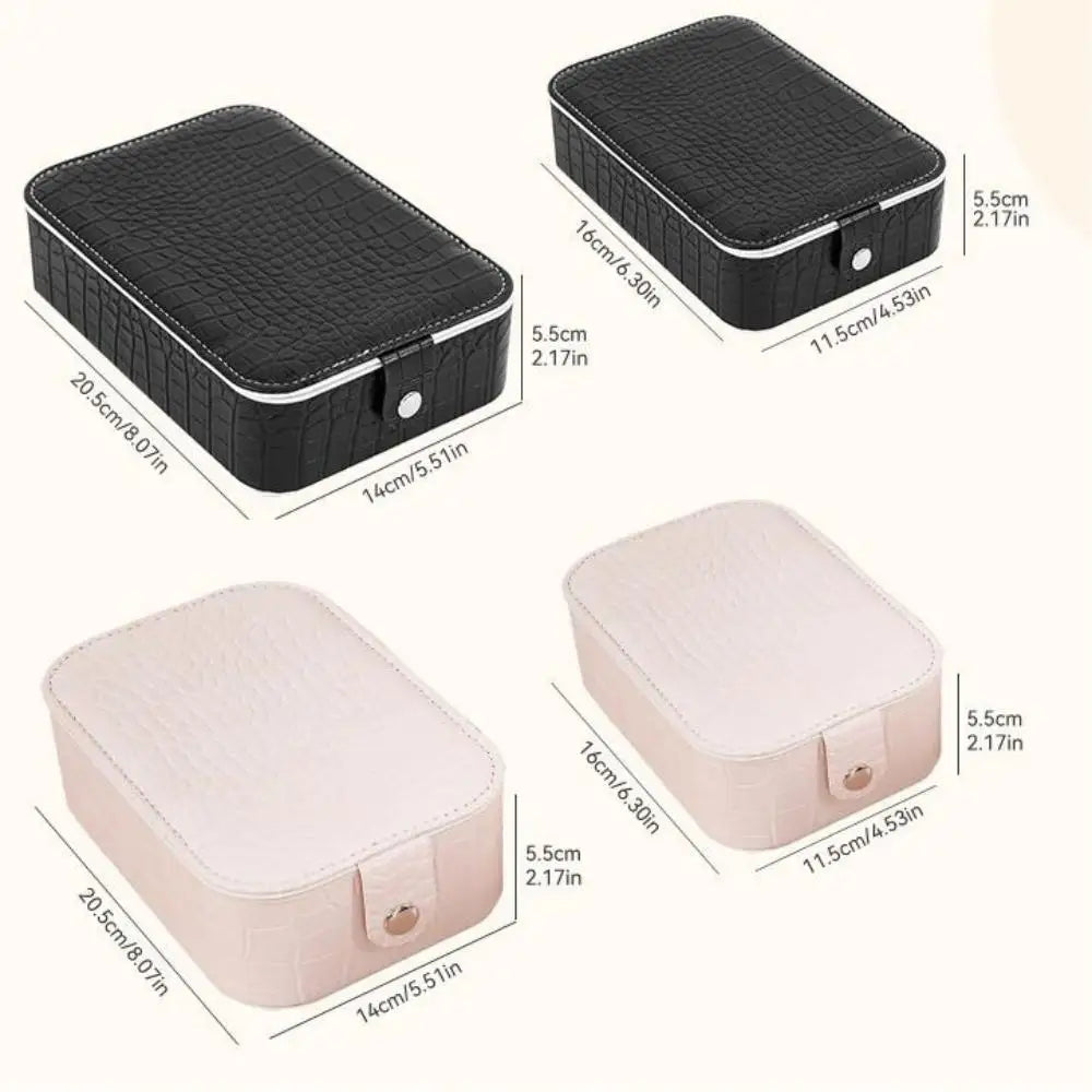 PU Leather Jewelry Box with Mirror