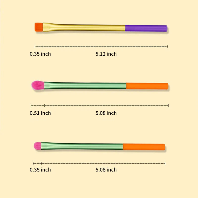 15pcs Makeup Brush Set – Colourful