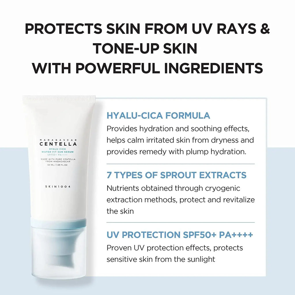 SKIN1004 Centella Sun Serum SPF50+ - Korean Skincare