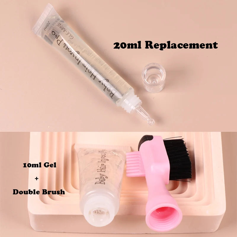 Edge Control Hair Gel with Brush - 10ml