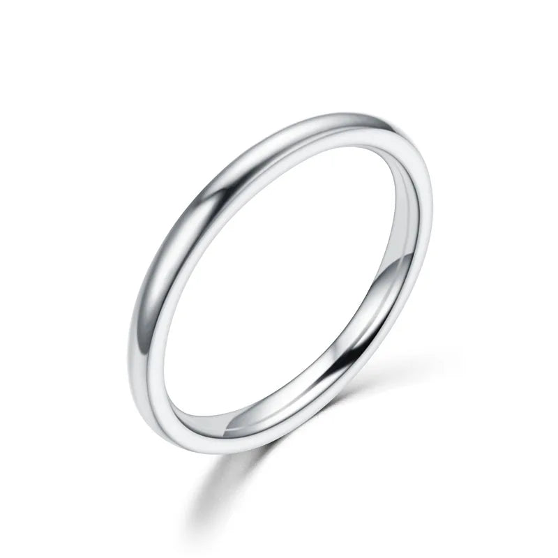 2mm Thin Minimal Stainless Steel Ring (Sizes 6–13)