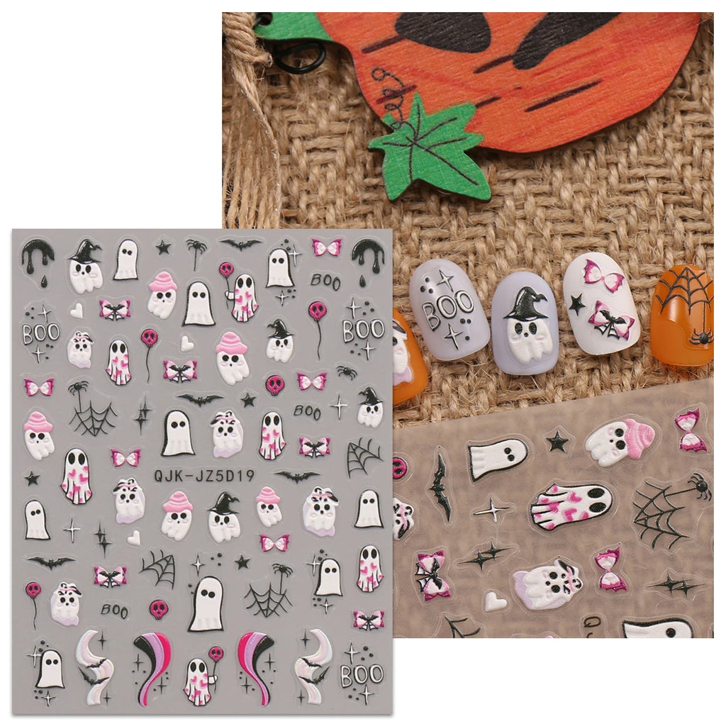 Halloween Raised Nail Stickers