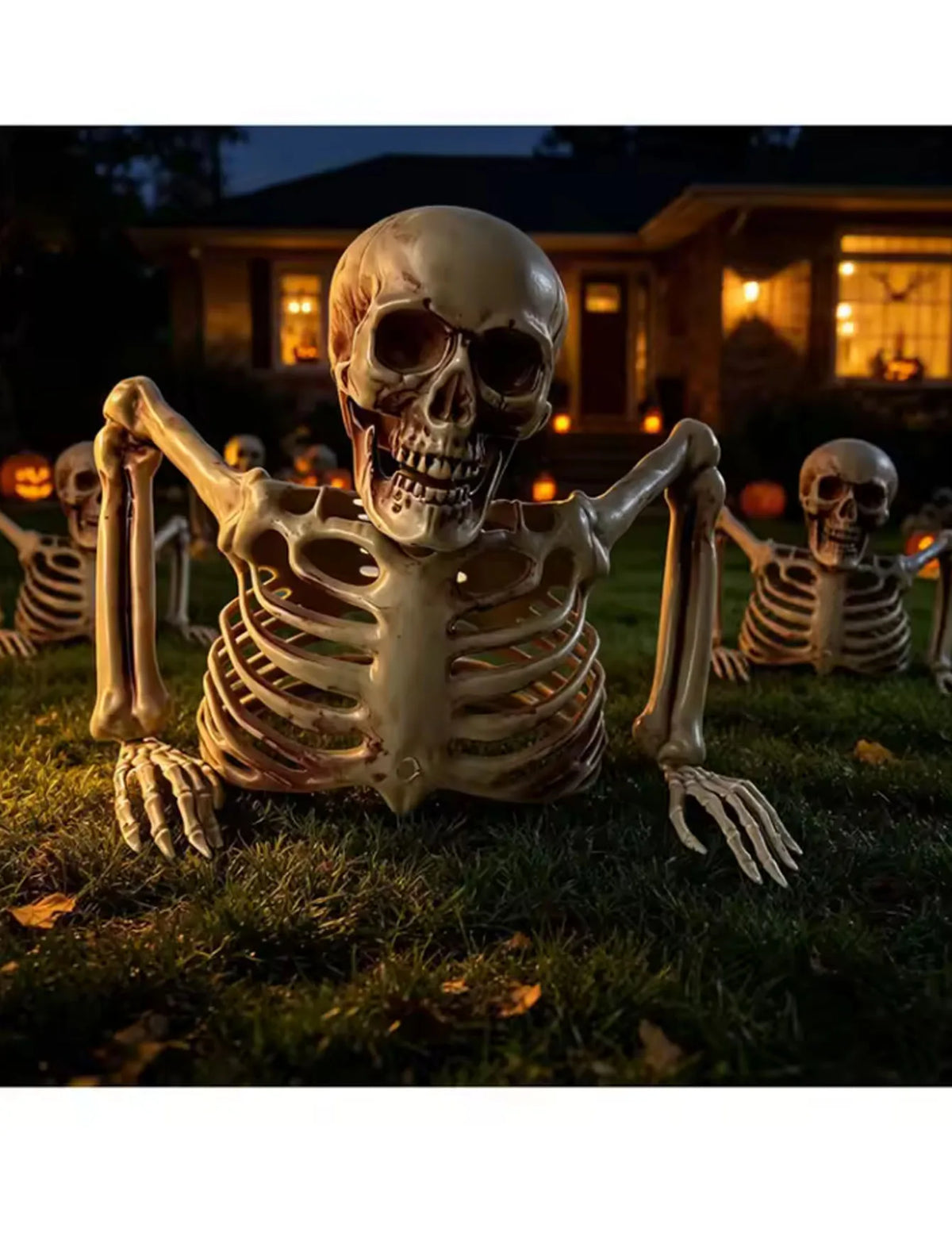 Halloween Half-Skeleton Decoration