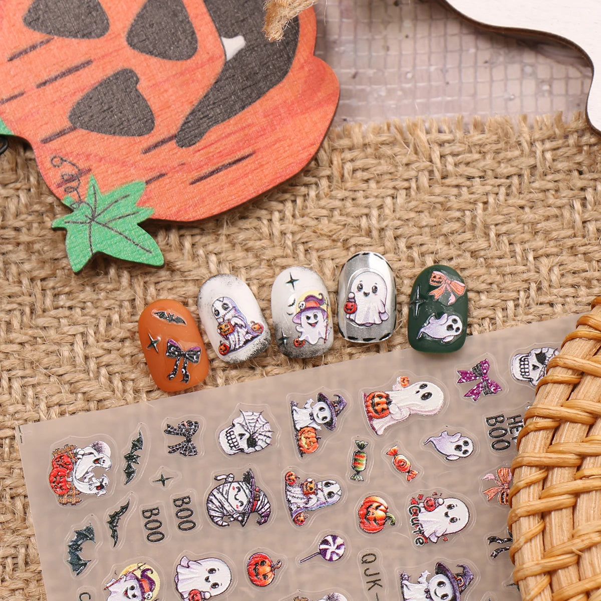 Halloween Raised Nail Stickers