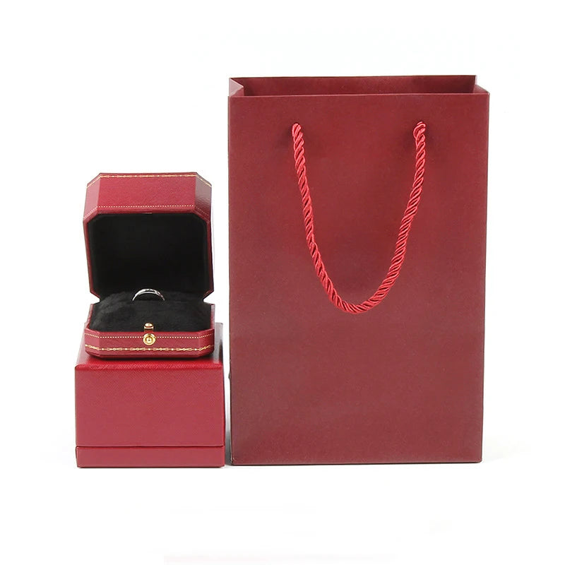 Octagonal PU Leather Jewelry Box