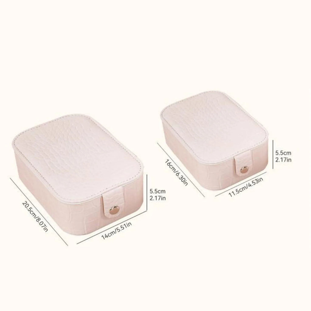 PU Leather Jewelry Box with Mirror