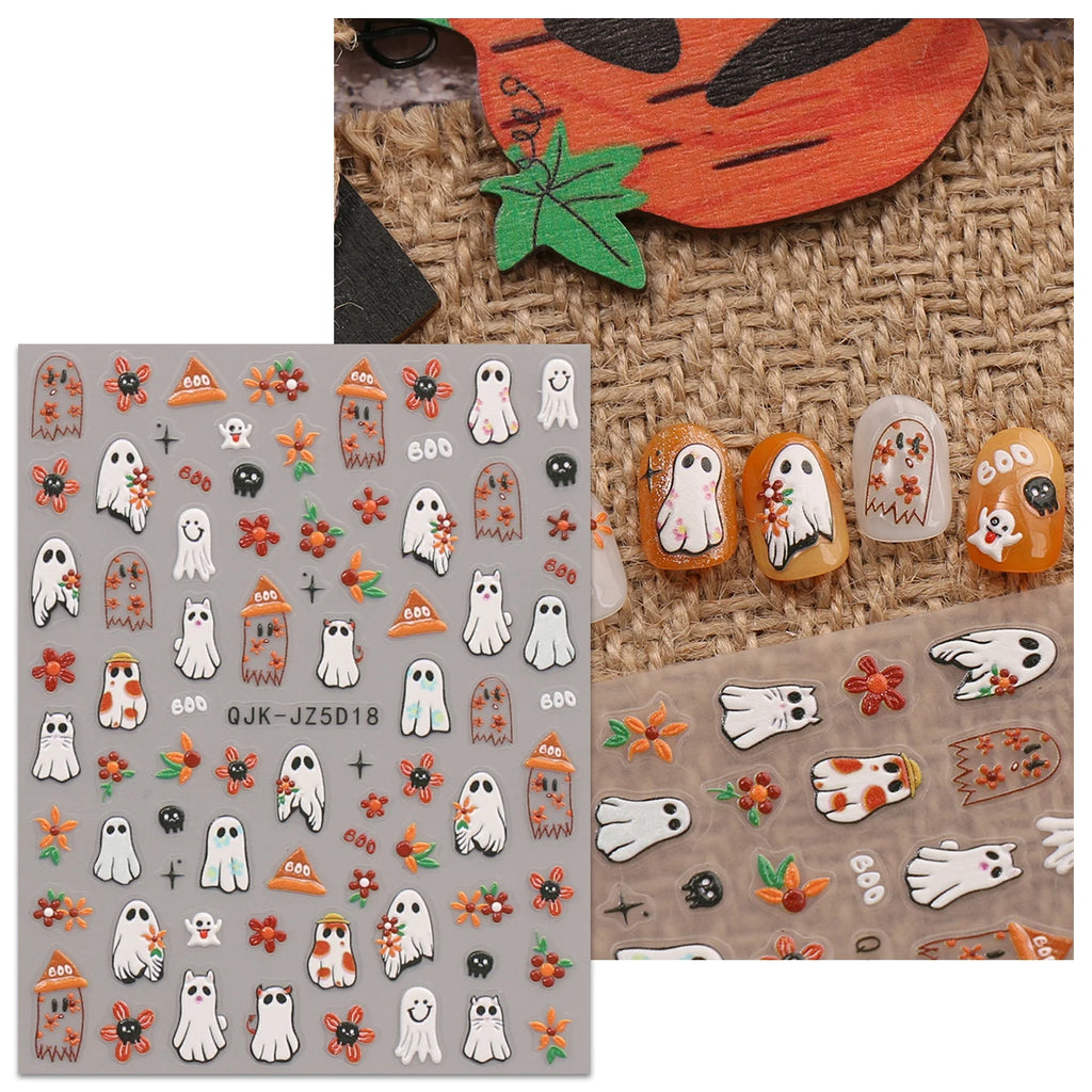 Halloween Raised Nail Stickers