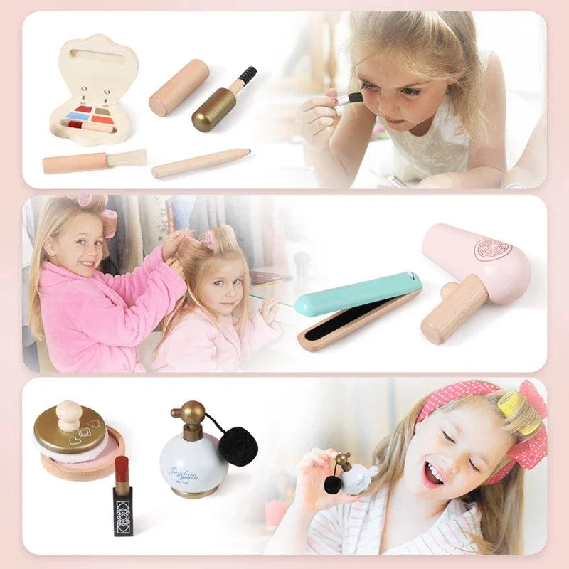 Wooden Makeup & Cosmetic Pretend Play Toys