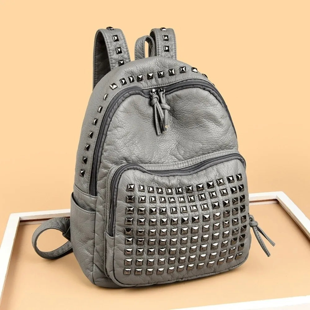 Stylish Rivet Backpack for Men & Women