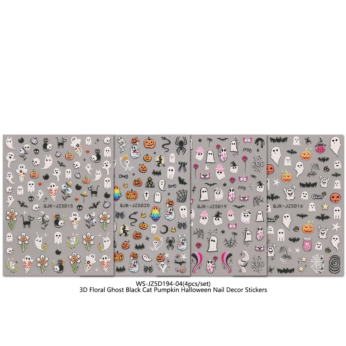 Halloween Raised Nail Stickers