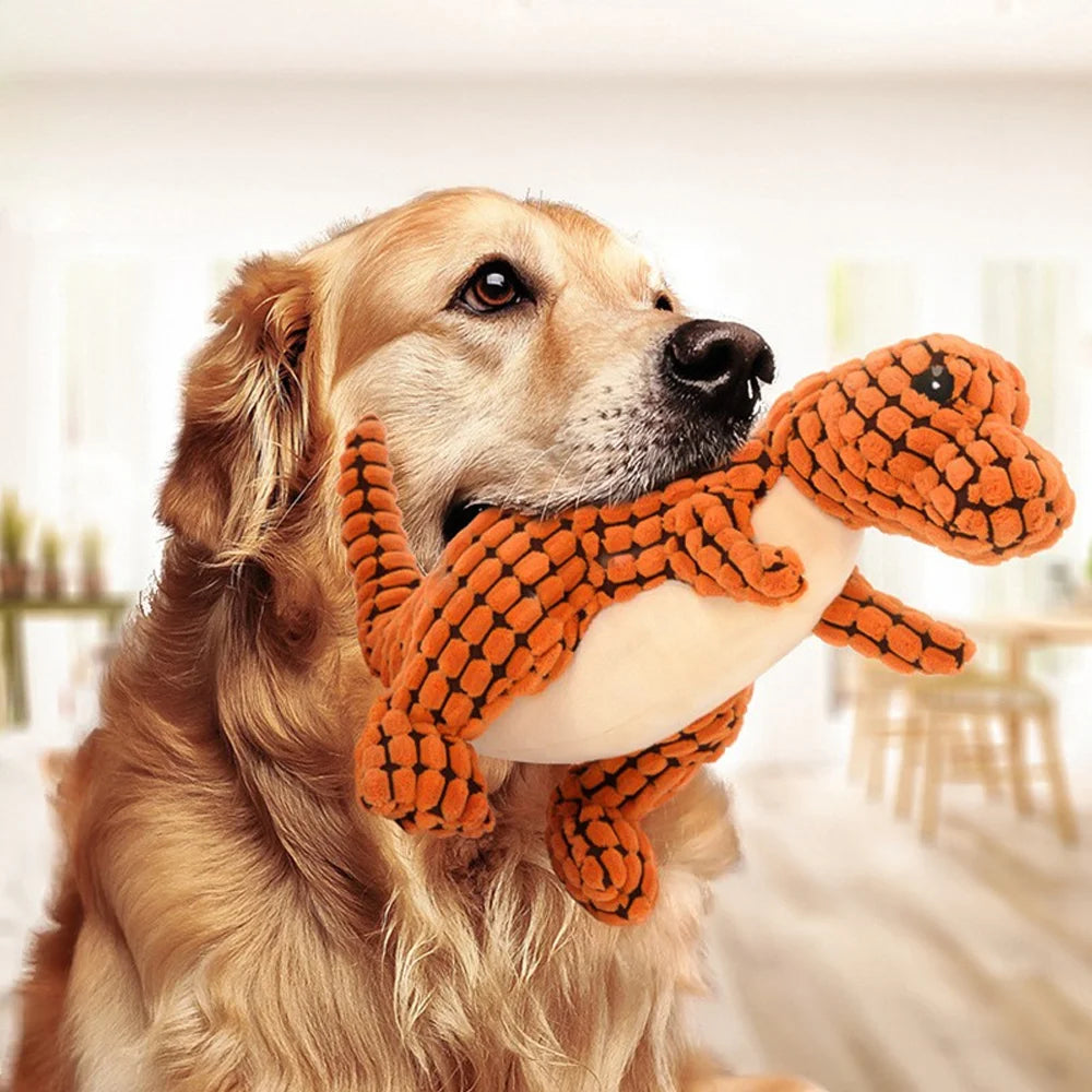 Interactive Dinosaur Plush Toy – Pet Chew