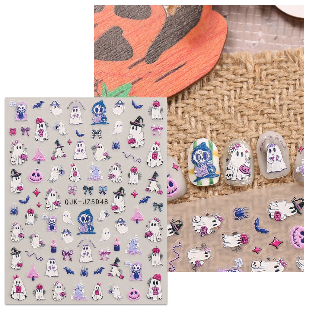 Halloween Raised Nail Stickers