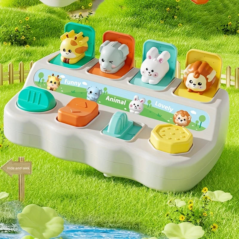 Kids Pop-Up Animal Learning Box