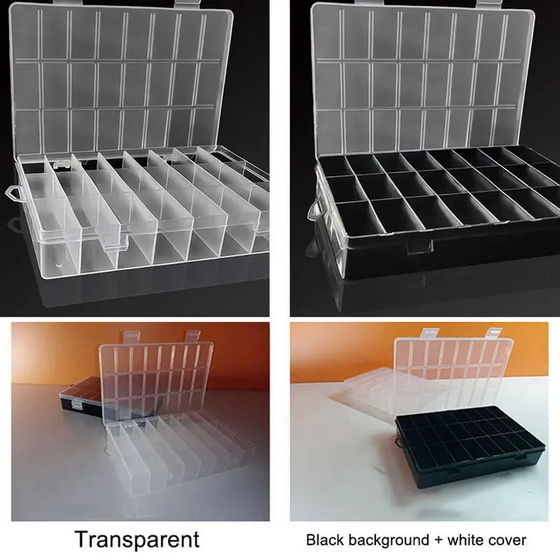 24-Grid Plastic Storage Organizer Box