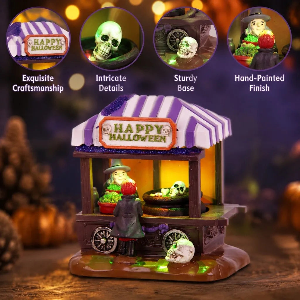 Halloween Light-Up Witch Market Stall