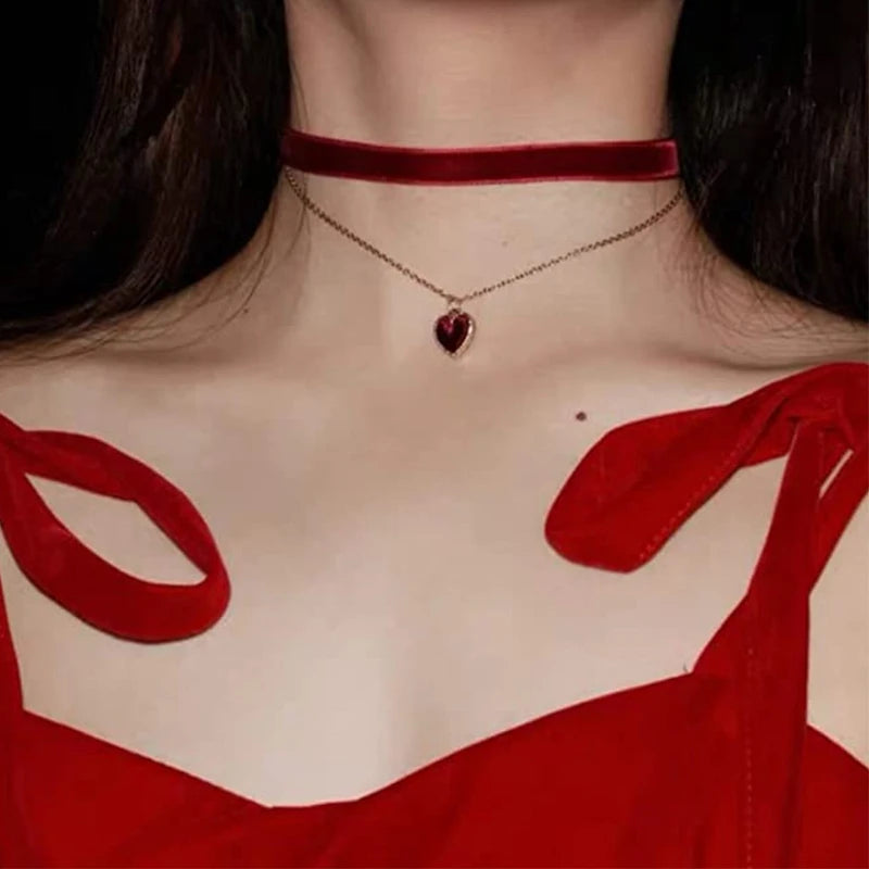 Fashion Velvet Lace Necklace – Women