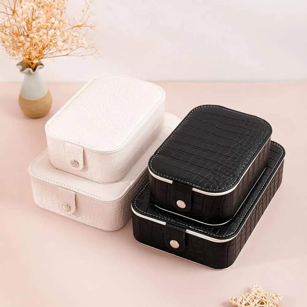 PU Leather Jewelry Box with Mirror