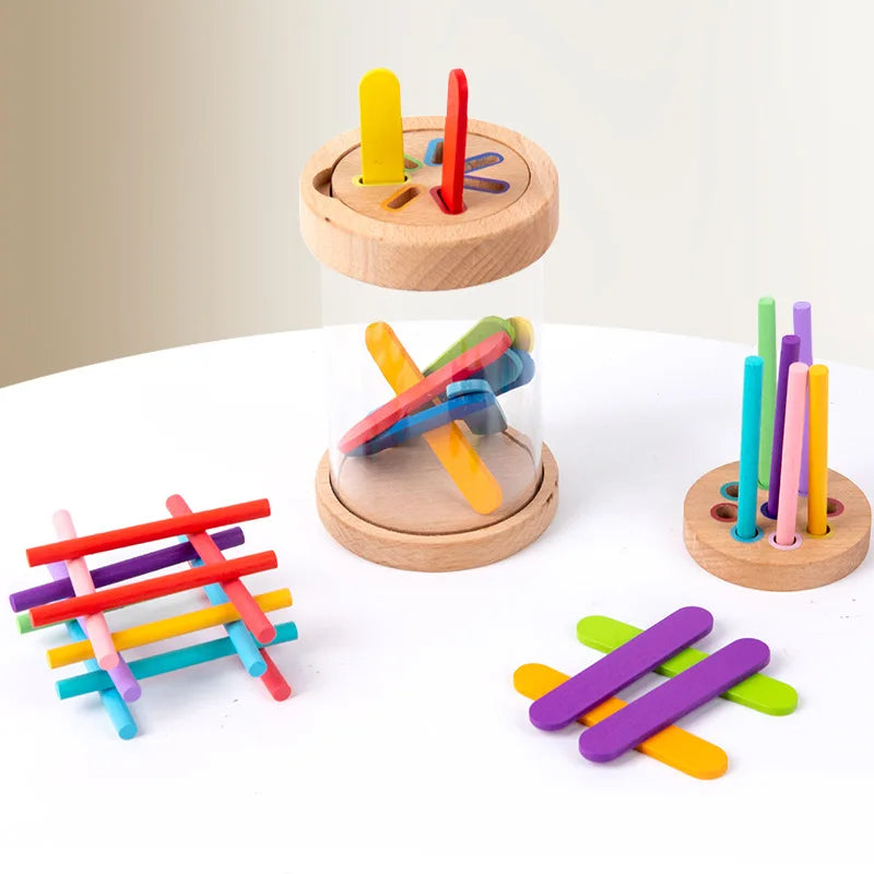 Kids Wooden Color Sorting Toy