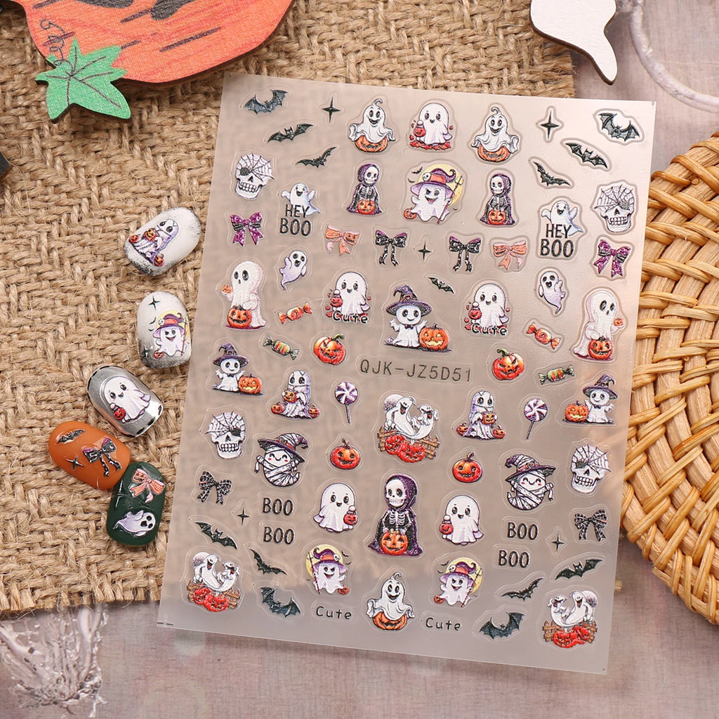 Halloween Raised Nail Stickers