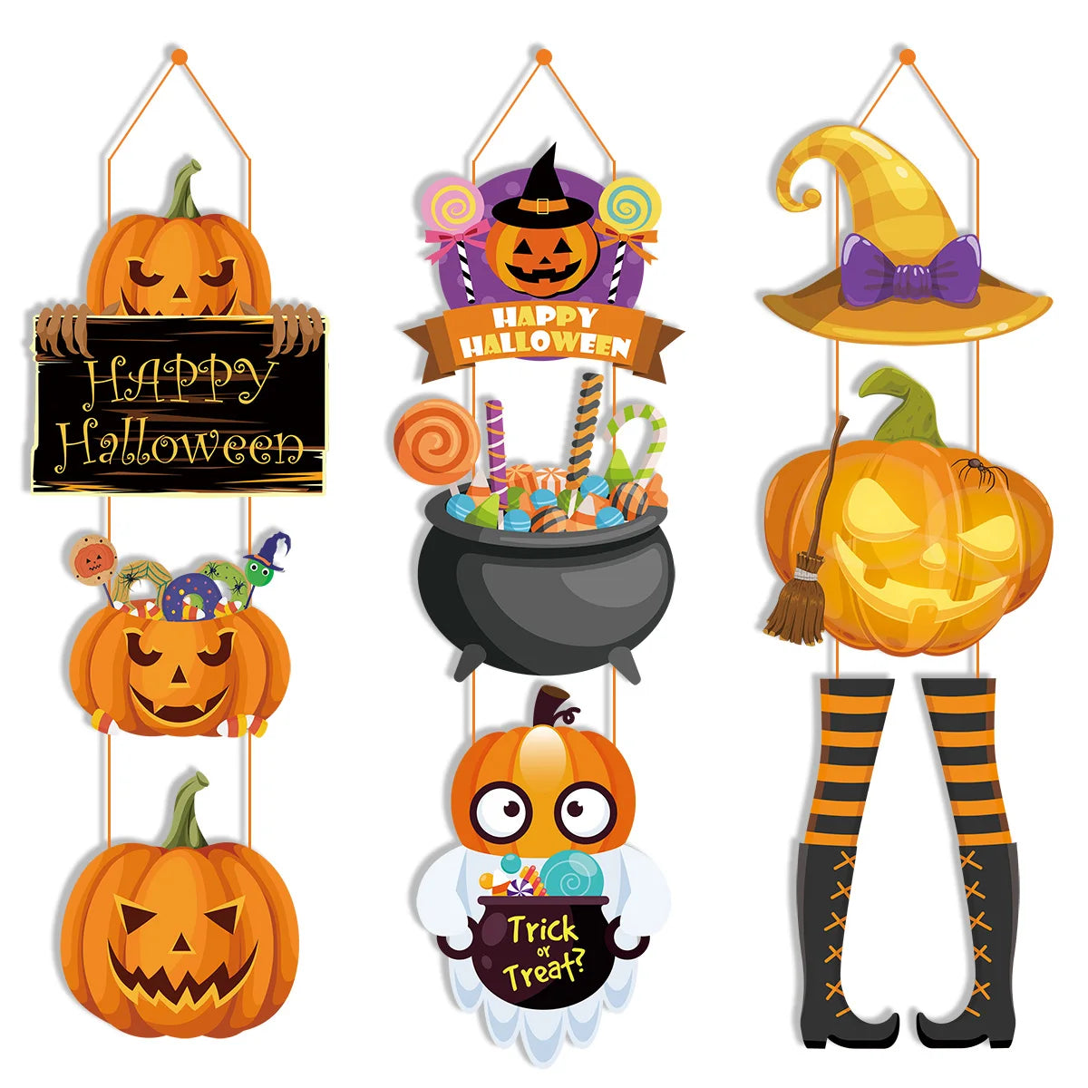Halloween Paper Signs & Hanging Decorations