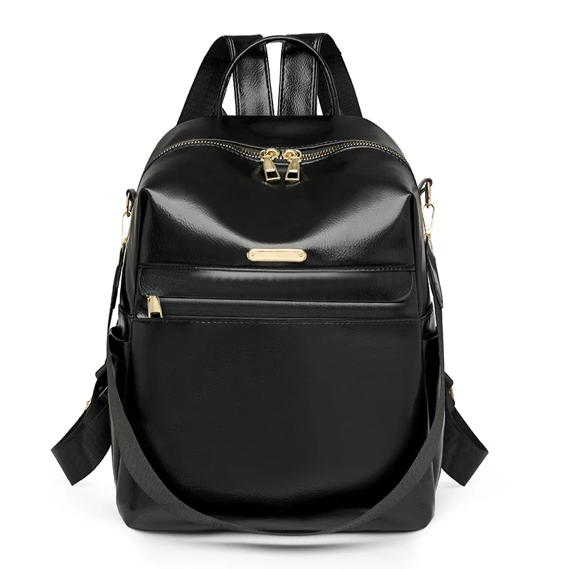 Stylish Solid Color Women’s Backpack