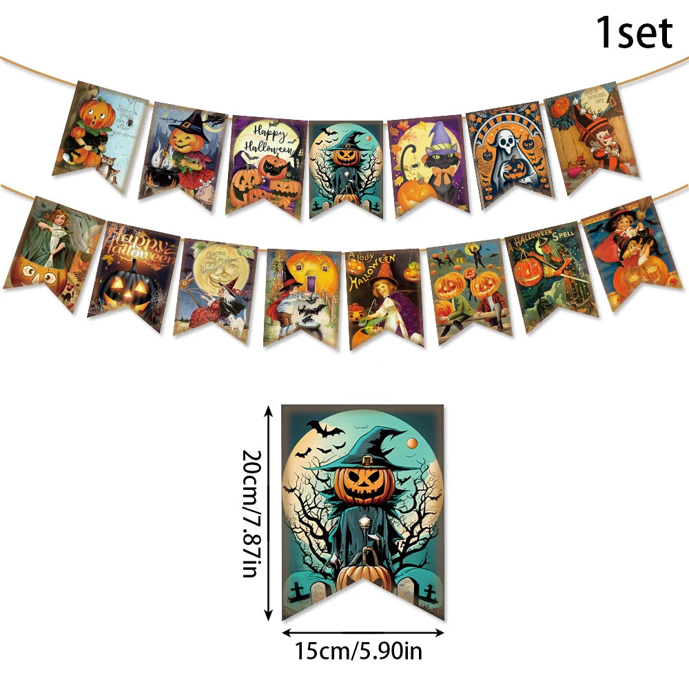 Halloween Paper Signs & Hanging Decorations