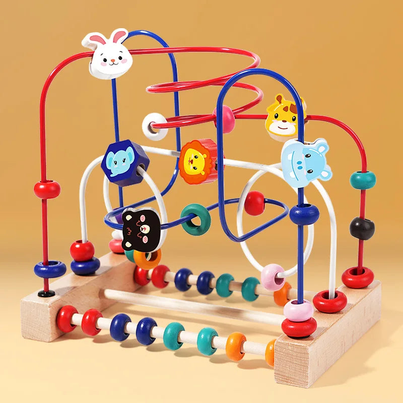 Kids Wooden Bead Maze Toy