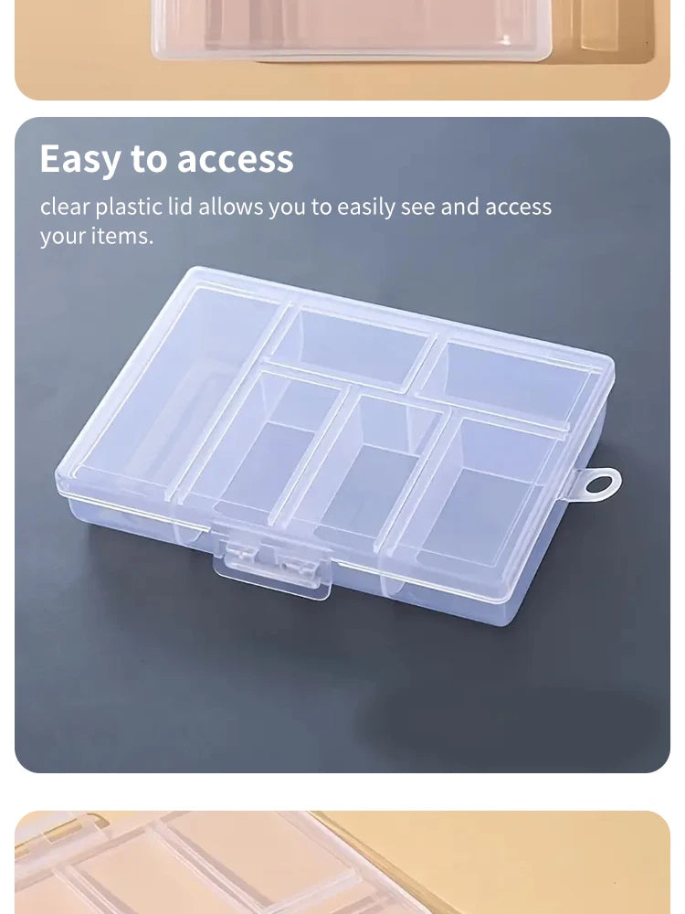 Transparent Double Buckle Jewelry Storage Box