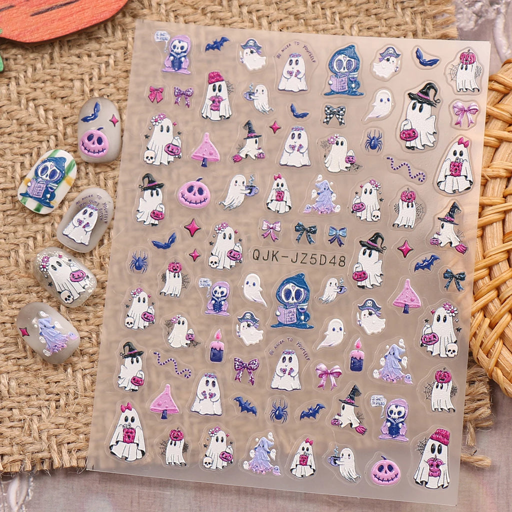 Halloween Raised Nail Stickers