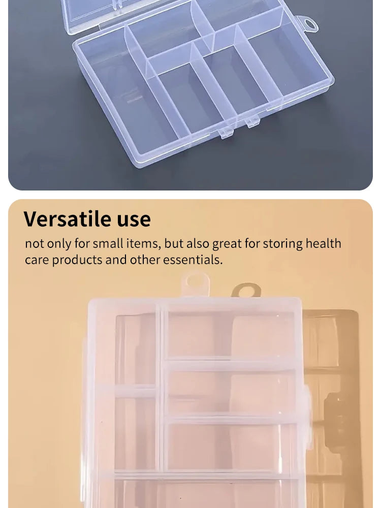 Transparent Double Buckle Jewelry Storage Box
