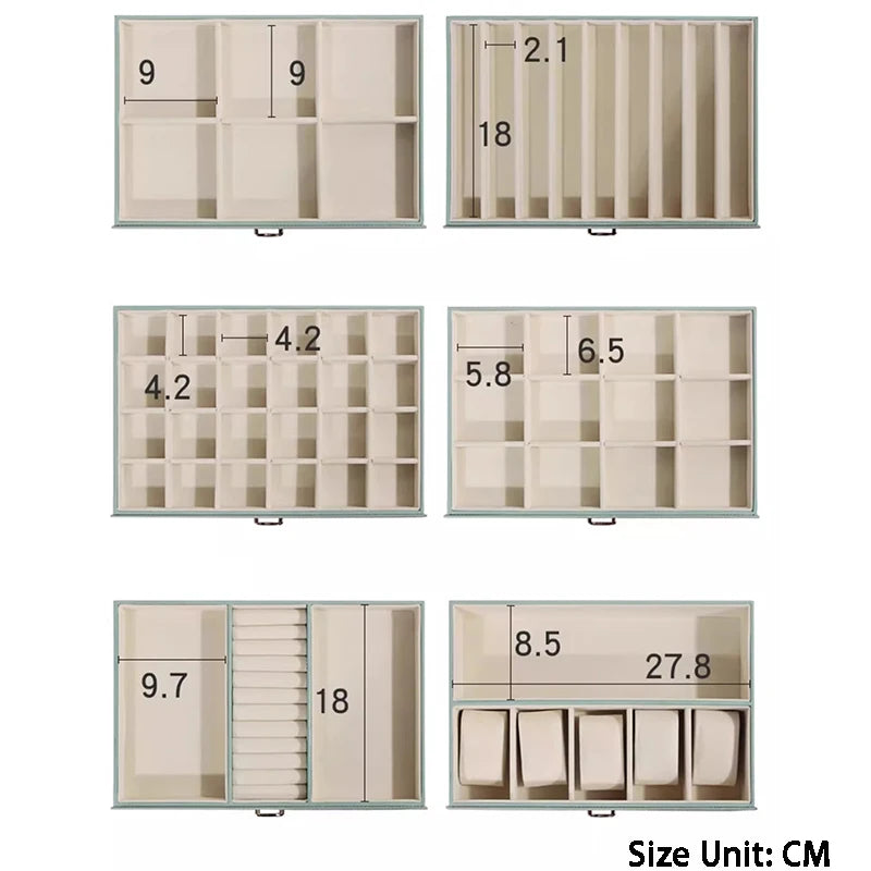 Large Leather Jewelry Storage Box