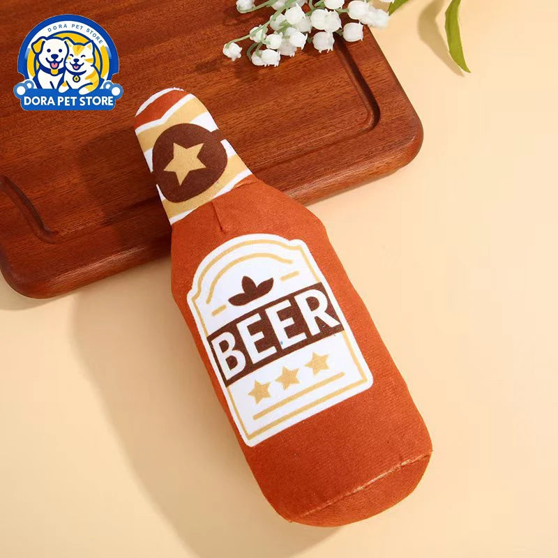 Funny Simulation Bottle Pet Toy – Dog & Cat