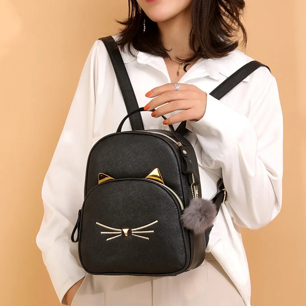 Small Cute Cartoon Cat Backpack