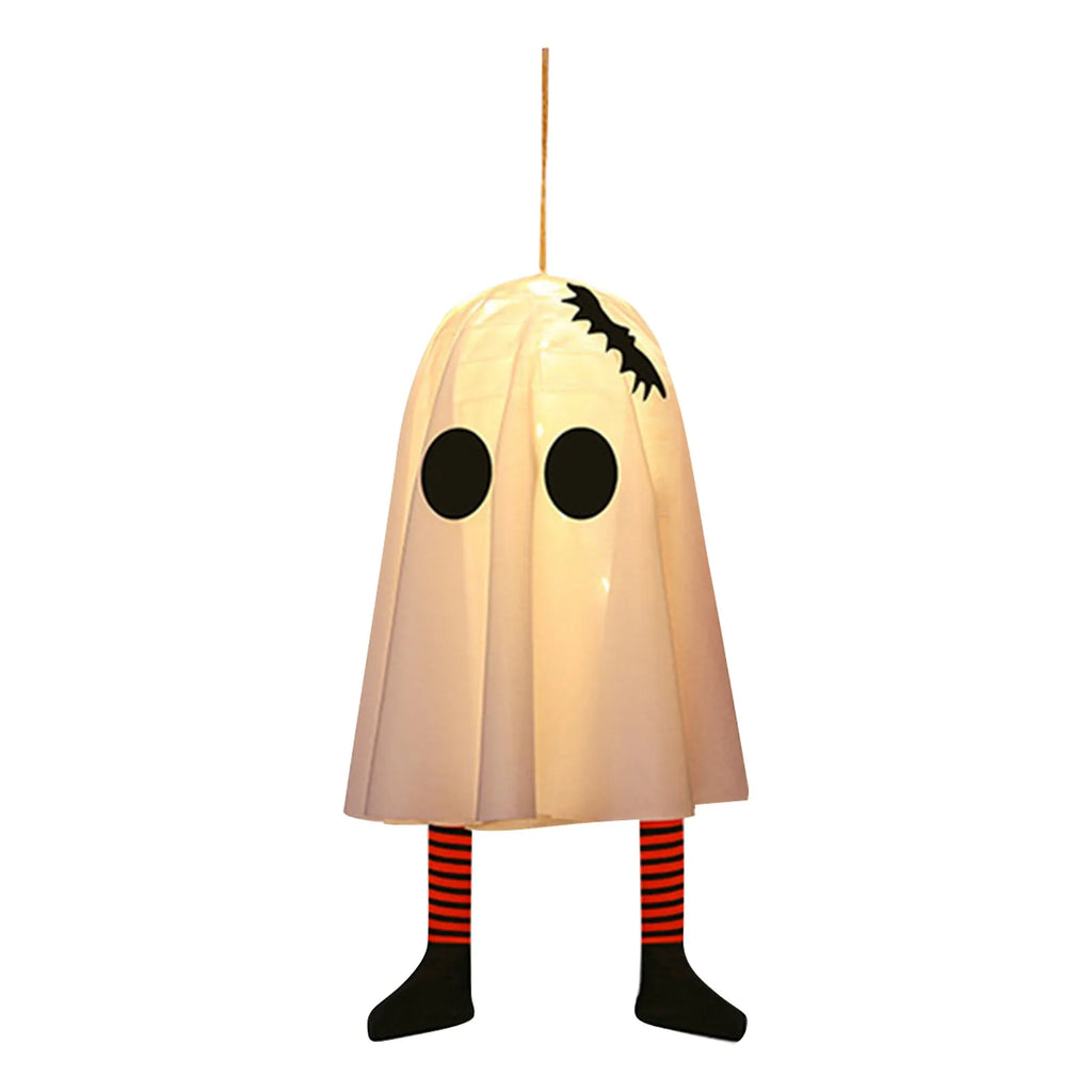 Halloween Light-Up Ghost with Striped Legs