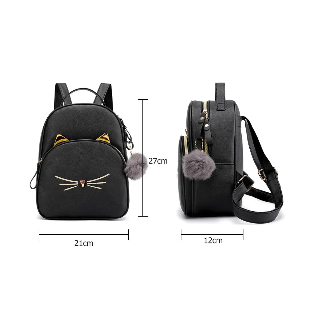 Small Cute Cartoon Cat Backpack