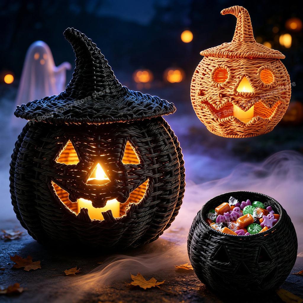 Halloween Witch Hat Pumpkin Ornament