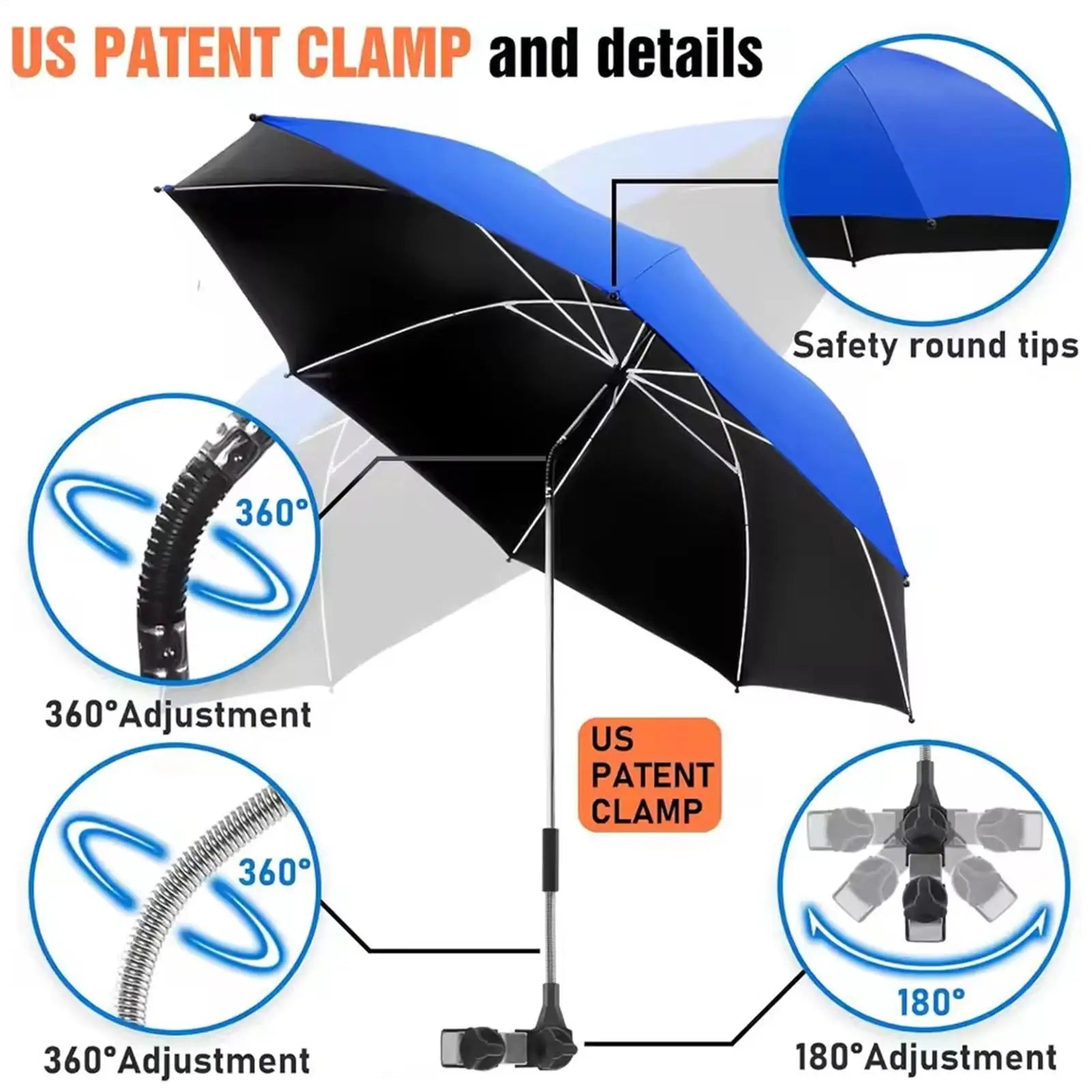 360° Adjustable Beach Umbrella