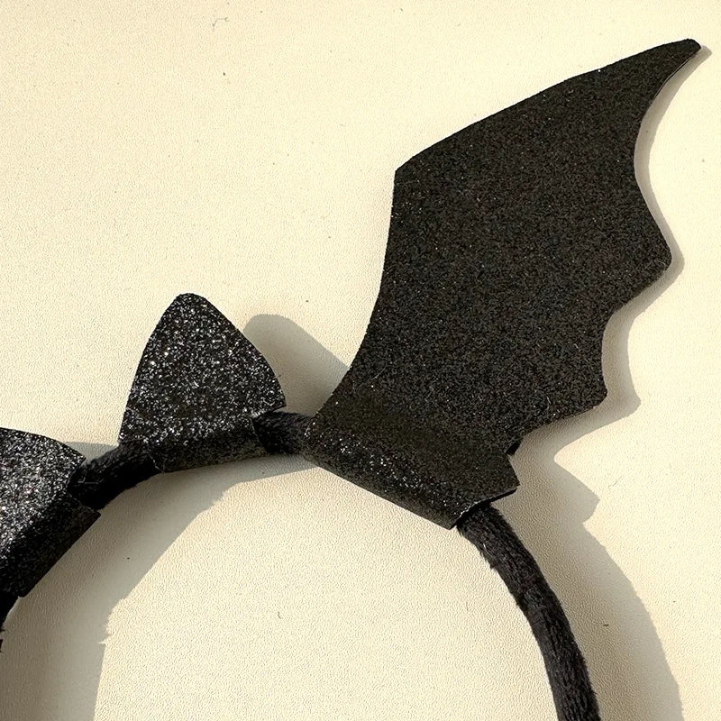 Halloween Glitter Bat Headband