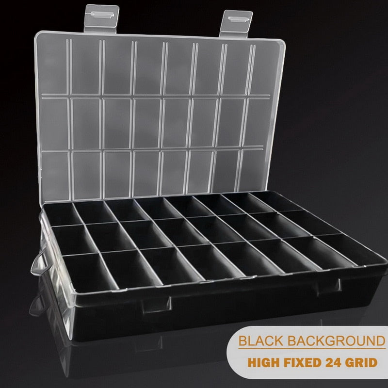 24-Grid Plastic Storage Organizer Box