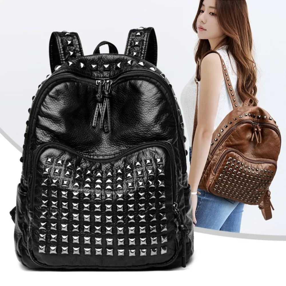 Stylish Rivet Backpack for Men & Women