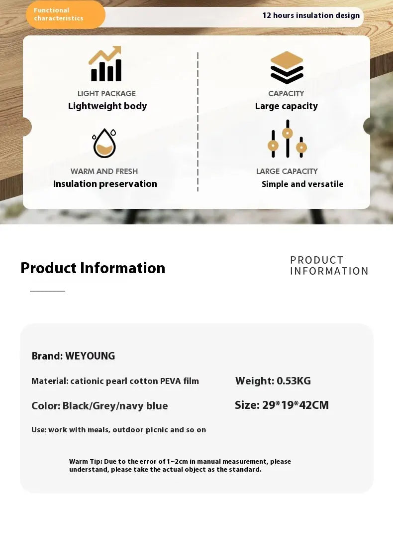 Thermal & Ice Waterproof Picnic Backpack