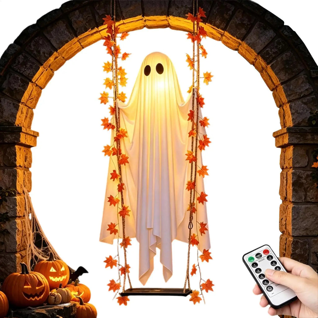 Halloween Remote-Control Swing Ghost