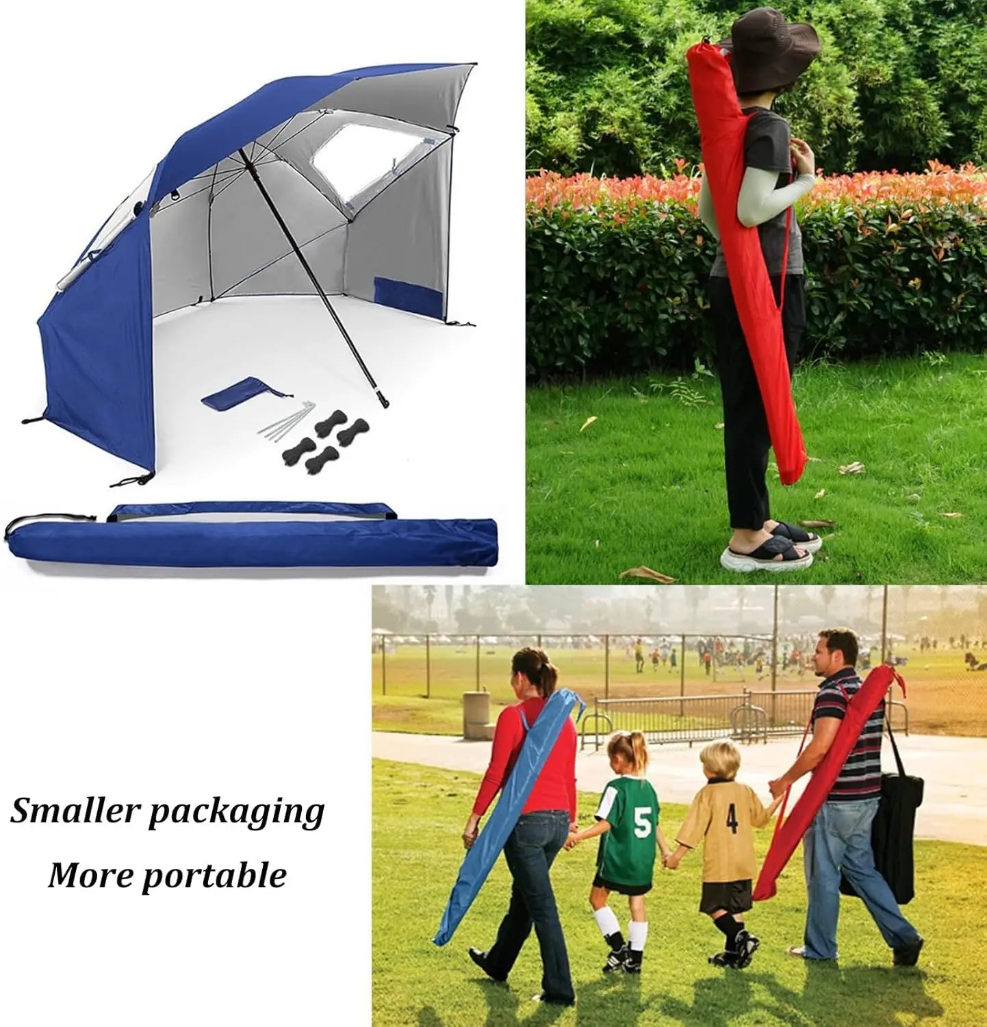 Large Windproof Outdoor Sunshade Umbrella