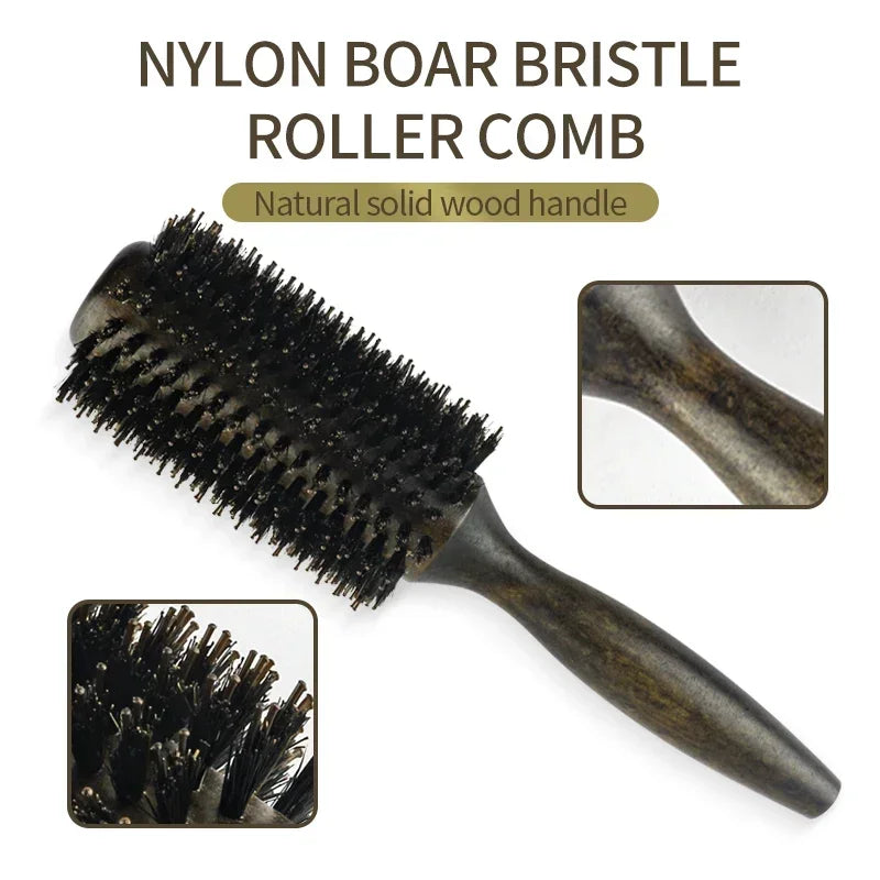 Professional Salon Boar Bristle Round Hair Brush