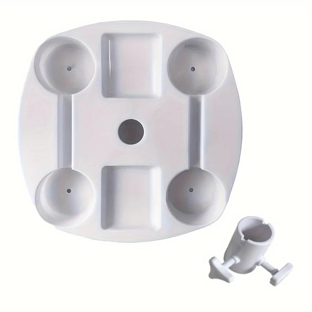 Beach Umbrella Tray with Cup Holders