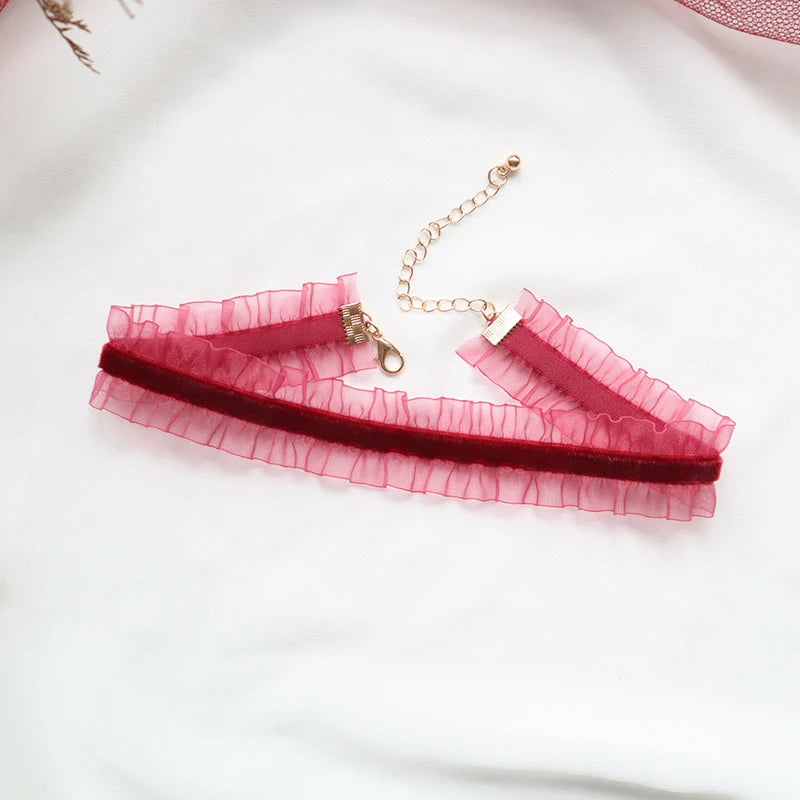 Fashion Velvet Lace Necklace – Women