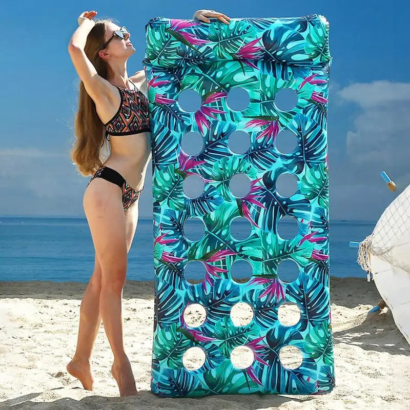 21-Hole Inflatable Pool Lounger