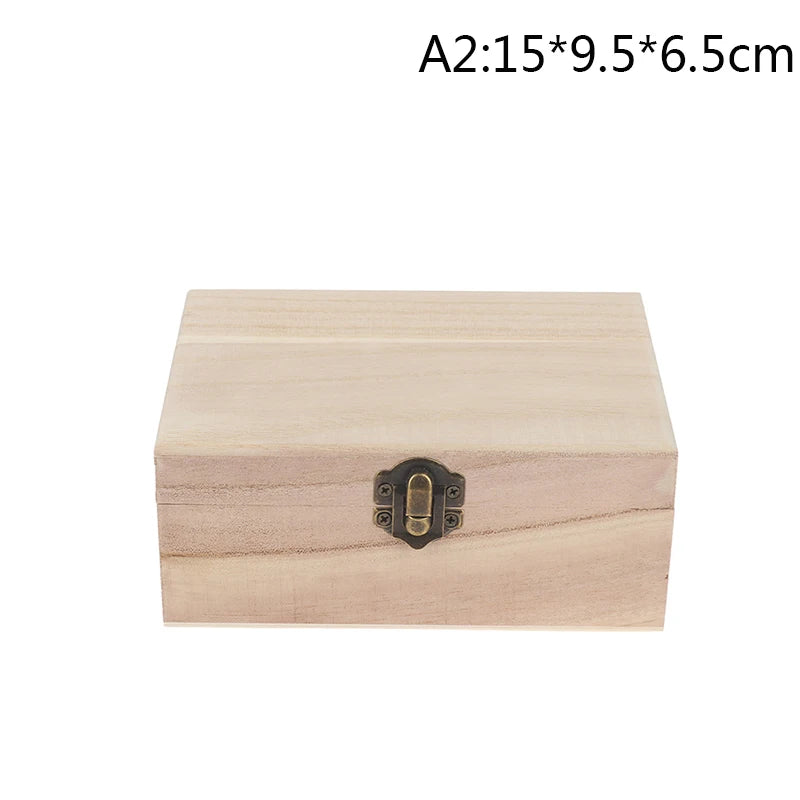 Rectangular Wooden Storage Box